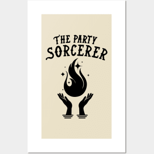 Sorcerer Dungeons and Dragons Team Party Posters and Art